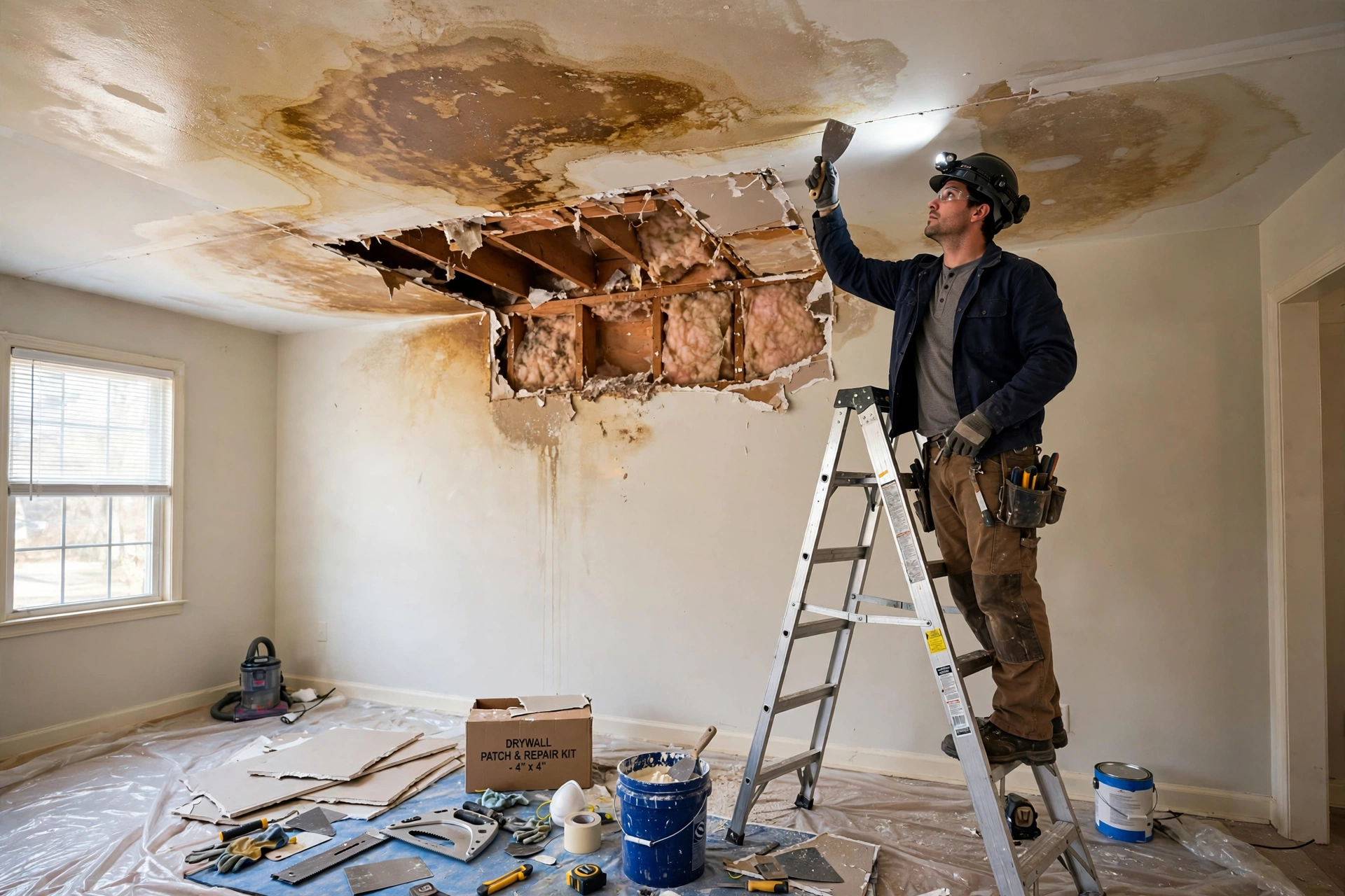 Ceiling & Wall Water Damage Repair in Texas — emergency water damage restoration Texas