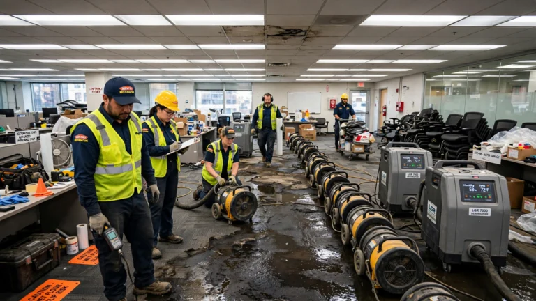 Commercial water damage restoration in Texas