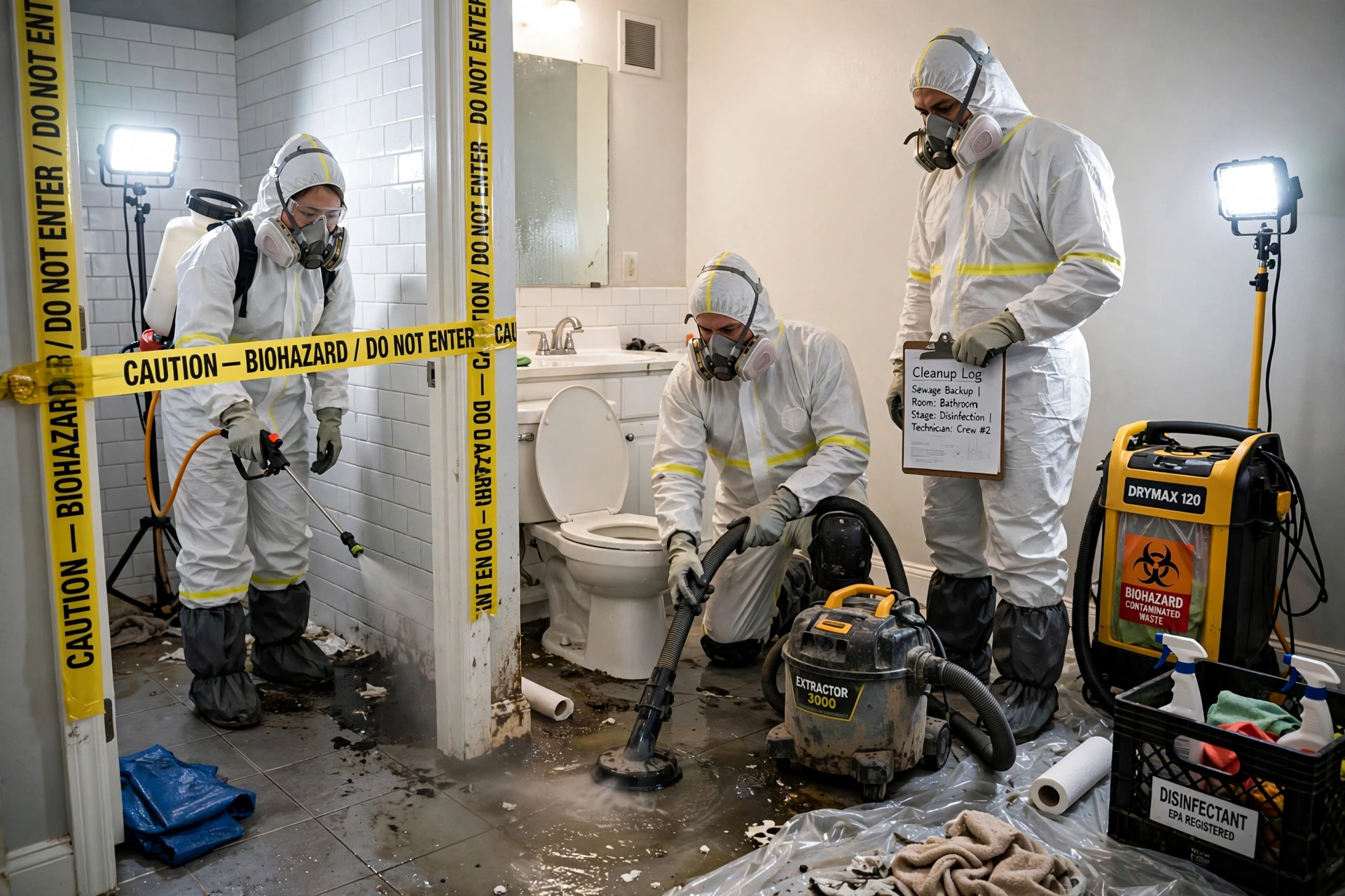 Sewage Backup Cleanup in Texas — emergency water damage restoration Texas